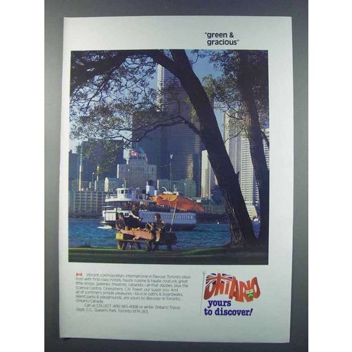 1981 Ontario Canada Ad - Green & Gracious