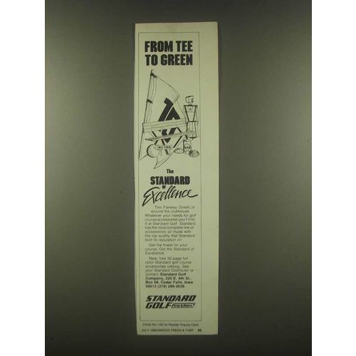1985 Standard Golf Pro-Line Ad - From Tee to Green