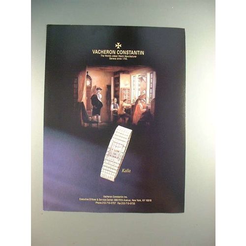 1990 Vacheron Constantin Kalla Watch Ad!
