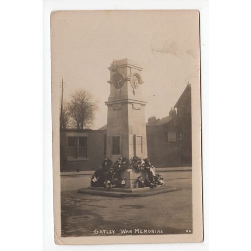 The War Memorial Gatley Postcard RP 1927 Cheshire