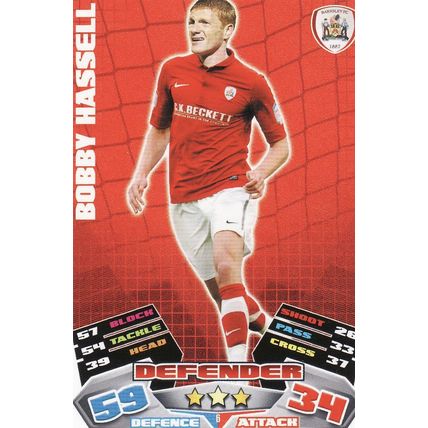 Match Attax Championship 2011/2012 6 Bobby Hassell Barnsley