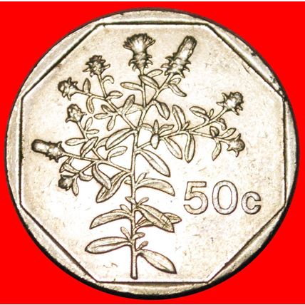 FLOWER: MALTA ★ 50 CENTS 1991! LOW START★NO RESERVE