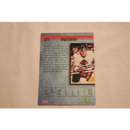Brad Isbister 1995 Classic Hockey Draft 95 NO. 21