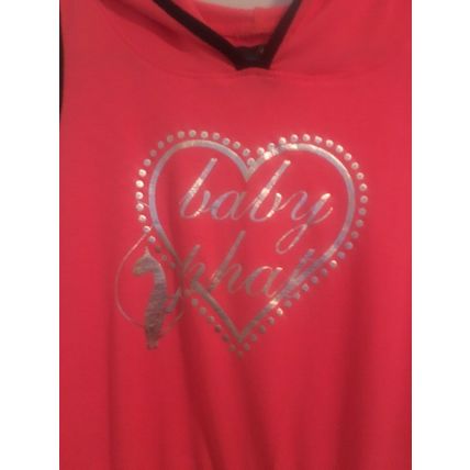 1pc Baby Phat Girls Printed Romper Jumpsuit Shorts Size 10/12 Pink Black