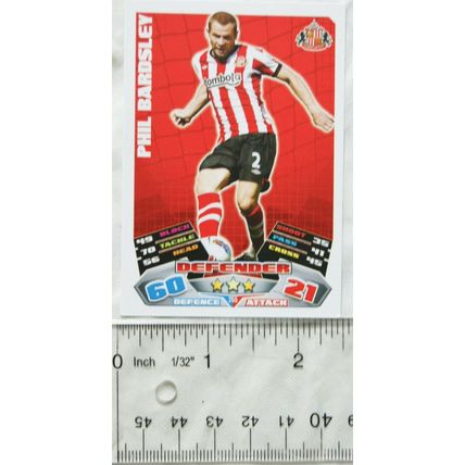 2011/12 Topps Match Attax Trading Card - Phil Bardsley, Sunderland