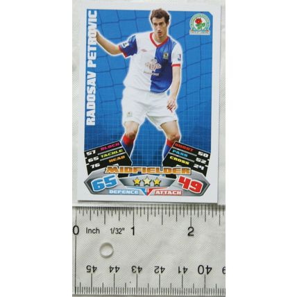 2011/12 Topps Match Attax Trading Card - Radosav Petrovic, Blackburn Rovers