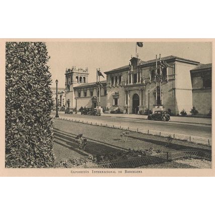State Pavillion Barcelona Exposicion 1929 Spanish Old Postcard