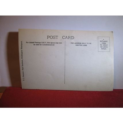 GENTLEMAN antique portrait photograph postcard by F. J. Seaman of Blackpool etc/