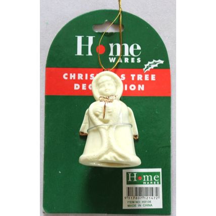 4 Different, Ceramic Angel Christmas Tree Decorations by Home Wares