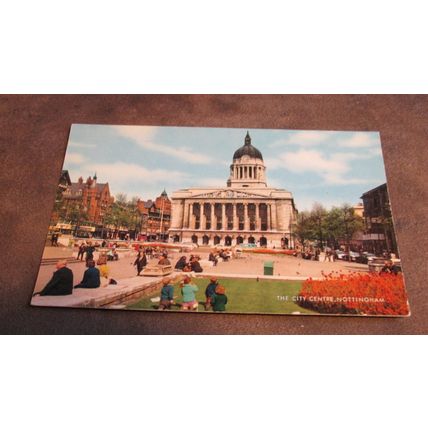1970s J.Salmon Postcard - Nottingham Council House & City Square