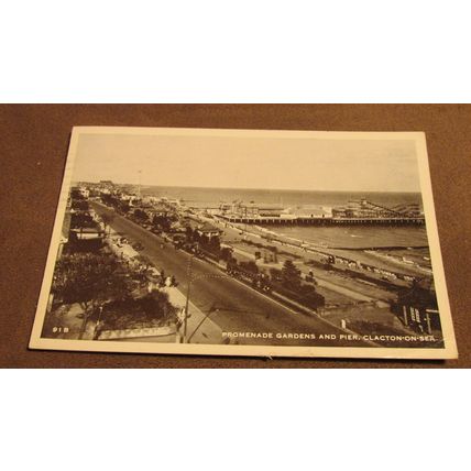 1956 fr Postcard - promenade gardens & pier, Clacton On Sea - Essex