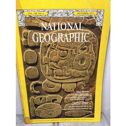 National Geographic Magazine December 1975 The Maya - Vintage Collectable