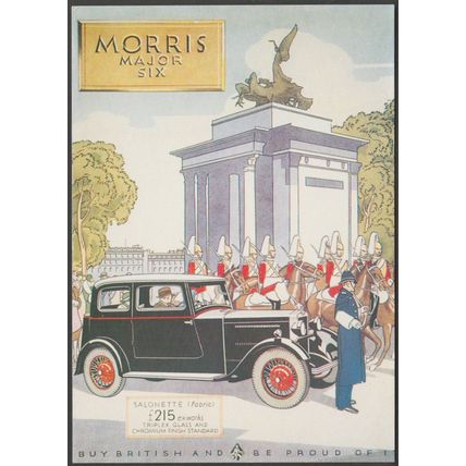 Morris Major Six - J Arthur Dixon Postcard
