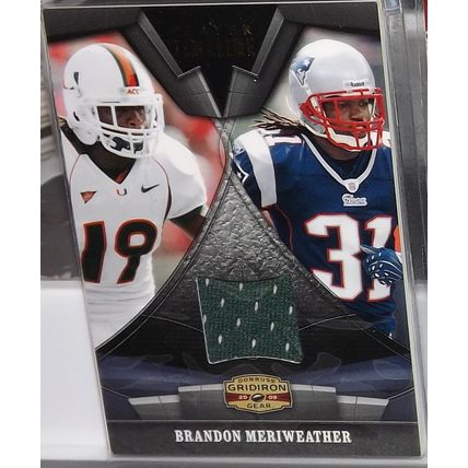 2009 Gridiron Gear BRANDON MERIWEATHER (Patriots) Player Timeline #4 39/200