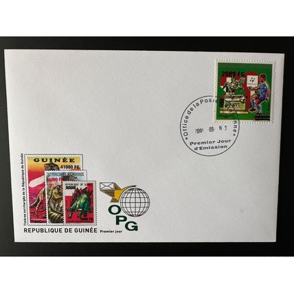 Guinée 2009 FDC Mi. 6733 surchargé Football FIFA Italie 1990 Coupe du Monde WM