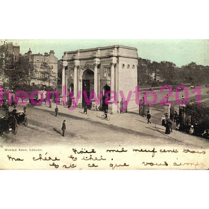 Marble Arch, London, 1900s?, Postcard