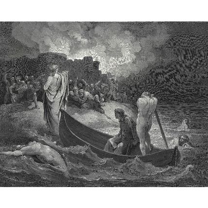 PORTALS OF DIS - INFERNO 1903 Gustave Doré - Dante Alighieri ANTIQUE ENGRAVING