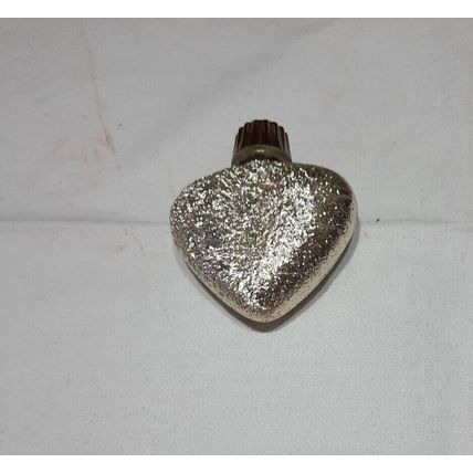 VINTAGE GOLD HEART SHAPED PERFUME BOTTLE
