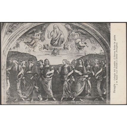 L'Eterno Padre in Gloria, Collegio del Cambio, c.1910s - Brunner Cartolina