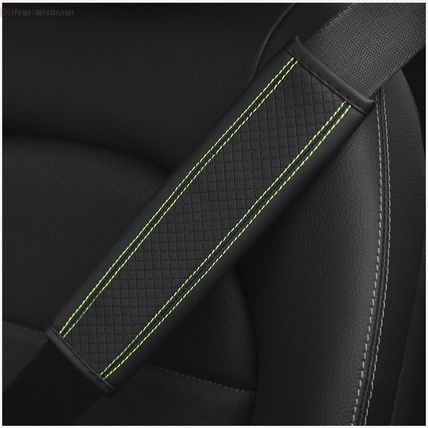 Safety Shoulder Strap Cover Universal UK 2pcs Leather Car Seat Belt Cover Pad