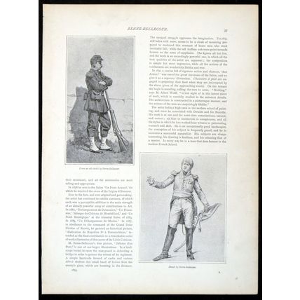 ETIENNE-PROSPER BERNE-BELLECOUR 1893 Sketches PAGE