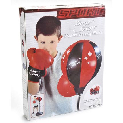 43" Kings Sport Boxing Punching Bag With Boxing Gloves for Kids
