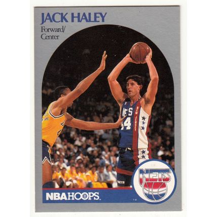 1990-91 Hoops Jack Haley RC basketball card #197 - Nets