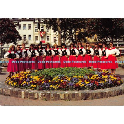 D023093 Tanzgruppe TV 1862 Cochem. TV 1862 Cochem Dancers group. K. Oblak