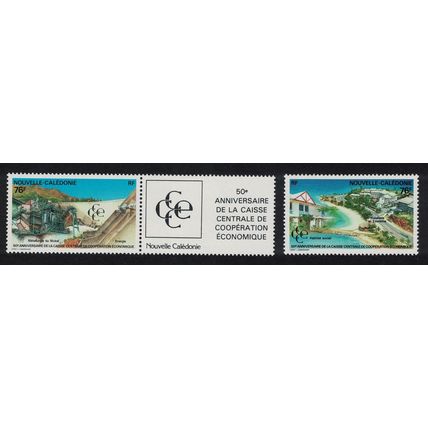New Caledonia Central Economic Co-operation Bank 2v T1 1991 MNH SG#931-932
