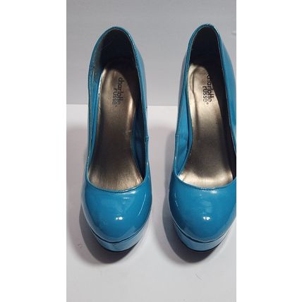 Woman's Blue Stiletto pumps heels round Size 8 "Charlotte Russe"