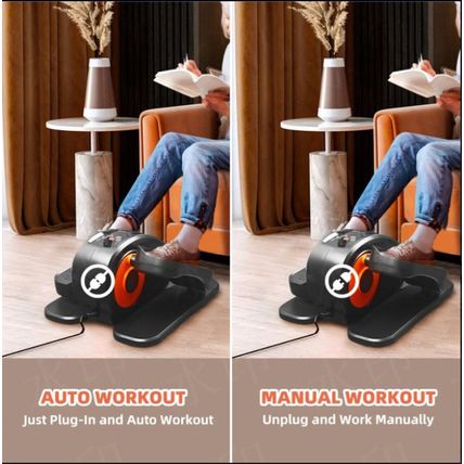 Under Desk Elliptical Pedal Machine, Leg Exerciser, w/ Remote & 12 Settings