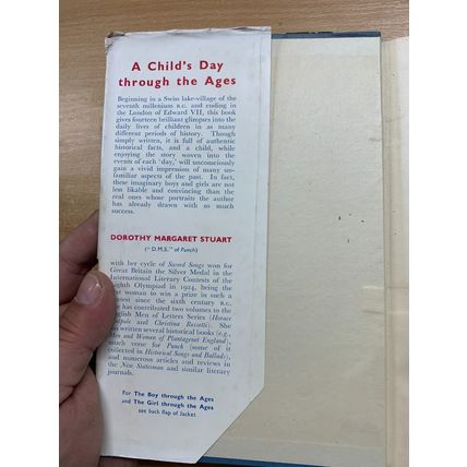RARE* 1941 1ST EDITION A CHILD'S DAY THROUGH THE AGES FICTION HB BOOK (P3)