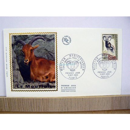 1969 Le Mouflon, Paris, Postmark, French FDC