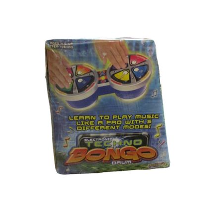 Electronic Techno Bongo Drum Machine Toy Music Beats 24 Different Songs