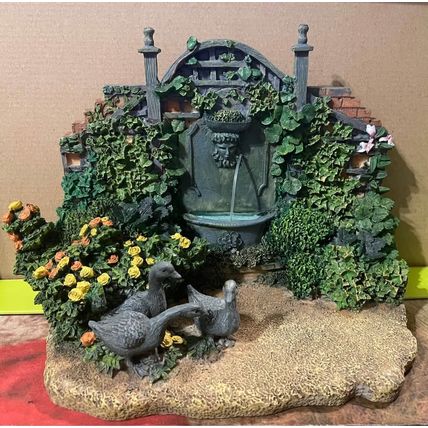 Ornamental Fountain Scene for a Dollshouse