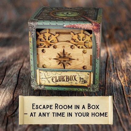 Idventure Cluebox - Davy Jones Locker - Escape Room Game - Puzzle Box - Gift Box