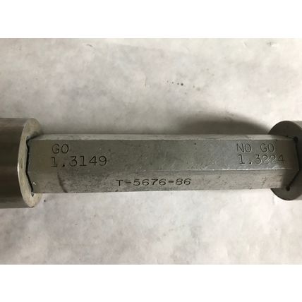 THE PIPE MACHINERY INSPECTION GAGE GO NO GO NOT GO PLUG GAGE 1.3149 ,1.3224,ET