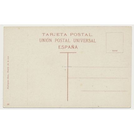 GRAN CANARIA Las Palmas Plaza Castillo y calle Espíritu Santo early 20th C. RPPC