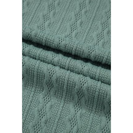 Canton Textured Knit Side Pockets Open Front Cardigan