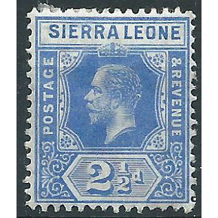 Sierra Leone 1917 SG116a 2 1/2d Ultramarine Mounted Mint . ...