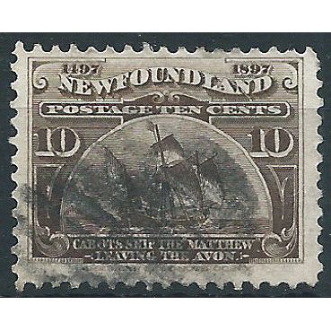 Newfoundland 1897 SG73 10c Sepia Good Used .. ..