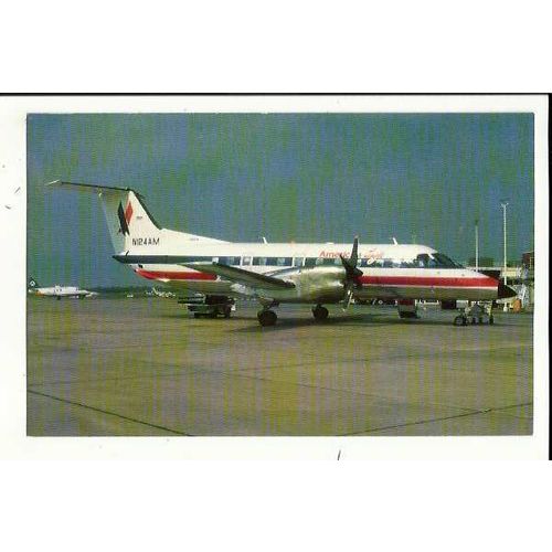 Aviation AMERICAN EAGLE EMBRAER 120 BRAZILIA Postcard by Mary Jayne (MJ594)