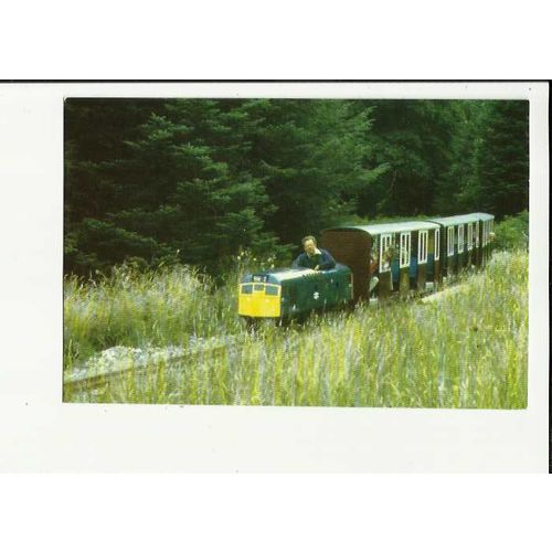 Railway ISLE OF MULL "Diesel" Locomotive & Train Postcard