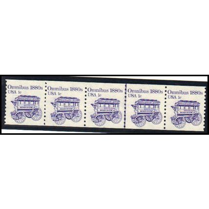 1897 1c Omnibus Fine MNH Dry Gum PNC 1/5 Z5148