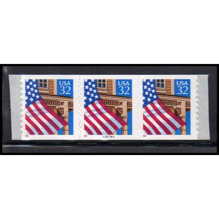 2915A 32c U.S. Flag Over Porch Very Fine MNH PNC 66666A/3 P/UL PA3594