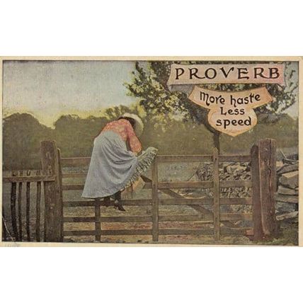 Widdecombe Fair 4x Songcard Antique Poetry Postcard s