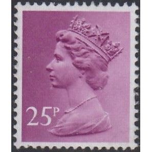 GB, 1981 25p Machin, phos paper, SG X970 (Scott #MH129), used