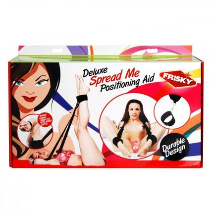 Deluxe Spread Me Positioning Aid w Wrist Cuffs Bondage Frisky Nylon Bondage BDSM