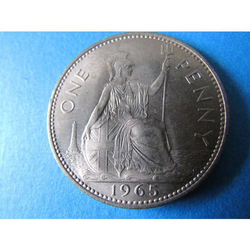 1965 QUEEN ELIZABETH II ONE PENNY FREE POST. (ab) AAC