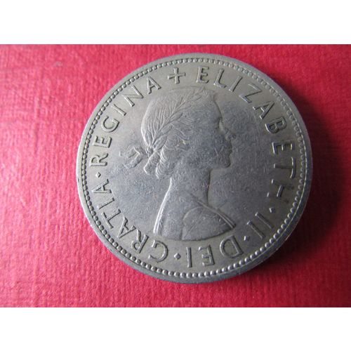1961 QUEEN ELIZABETH II HALFCROWN FREE POST. (ed) a. AAB